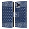 thumbnail image 1 of Head Case Designs Classic Paisley Bandana Square Blue Leather Book Wallet Case Cover Compatible with Apple iPhone 14, 1 of 6