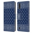 thumbnail image 1 of Head Case Designs Classic Paisley Bandana Square Blue Leather Book Wallet Case Cover Compatible with Samsung Galaxy A01 (2020), 1 of 6