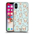 thumbnail image 1 of Head Case Designs Cutesy Doodles Rabbit Soft Gel Case Compatible with Apple iPhone X / iPhone XS, 1 of 7