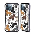 thumbnail image 1 of Head Case Designs Dog Breed Patterns 2 Labrador Retriever Hybrid Case Compatible with Apple iPhone 13 Pro Max, 1 of 7