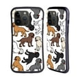 thumbnail image 1 of Head Case Designs Dog Breed Patterns 2 Labrador Retriever Hybrid Case Compatible with Apple iPhone 15 Pro Max, 1 of 7