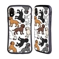 thumbnail image 1 of Head Case Designs Dog Breed Patterns 2 Labrador Retriever Hybrid Case Compatible with Apple iPhone XR, 1 of 7