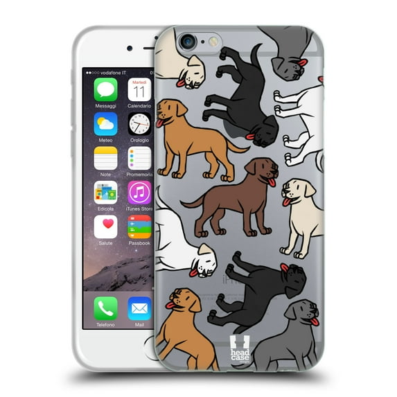 Head Case Designs Dog Breed Patterns 2 Labrador Retriever Soft Gel Case Compatible with Apple iPhone 6 / iPhone 6s