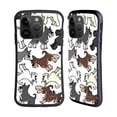 thumbnail image 1 of Head Case Designs Dog Breed Patterns 2 Miniature Schnauzer Hybrid Case Compatible with Apple iPhone 15 Pro, 1 of 7