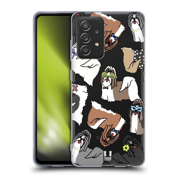 Head Case Designs Dog Breed Patterns 2 Shih Tzu Soft Gel Case Compatible with Samsung Galaxy A52 / A52s / 5G (2021)