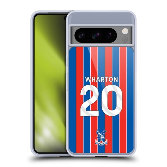 Head Case Designs Crystal Palace FC 2025/26 Players Home Kit Adam Wharton Soft Gel Case for Google Pixel 8 Pro