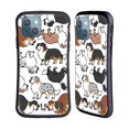 thumbnail image 1 of Head Case Designs Dog Breed Patterns 3 Australian Shepherd Hybrid Case Compatible with Apple iPhone 13, 1 of 7