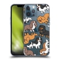 thumbnail image 1 of Head Case Designs Dog Breed Patterns 3 Cavalier King Charles Spaniels Soft Gel Case Compatible with Apple iPhone 13 Pro Max, 1 of 7