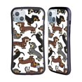 thumbnail image 1 of Head Case Designs Dog Breed Patterns 3 Dachshund Hybrid Case Compatible with Apple iPhone 14 Plus, 1 of 7