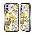 thumbnail image 1 of Head Case Designs Dog Breed Patterns 3 Golden Retriever Hybrid Case Compatible with Apple iPhone 11, 1 of 7