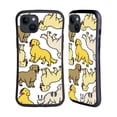thumbnail image 1 of Head Case Designs Dog Breed Patterns 3 Golden Retriever Hybrid Case Compatible with Apple iPhone 15 Plus, 1 of 7
