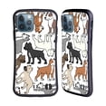 thumbnail image 1 of Head Case Designs Dog Breed Patterns 3 Pitbull Terrier Hybrid Case Compatible with Apple iPhone 12 / iPhone 12 Pro, 1 of 7