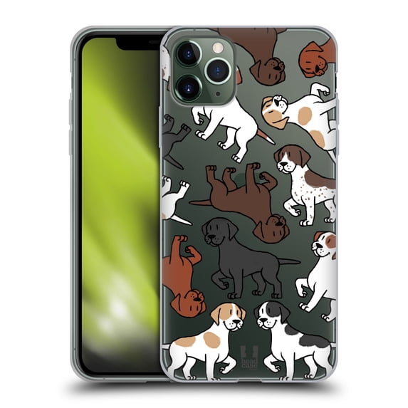 Head Case Designs Dog Breed Patterns 3 Pointer Soft Gel Case Compatible with Apple iPhone 11 Pro Max