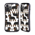 thumbnail image 1 of Head Case Designs Dog Breed Patterns 3 Rottweiler Hybrid Case Compatible with Apple iPhone 14 Pro Max, 1 of 7