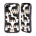 thumbnail image 1 of Head Case Designs Dog Breed Patterns 3 Rottweiler Hybrid Case Compatible with Apple iPhone XR, 1 of 7