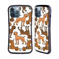 thumbnail image 1 of Head Case Designs Dog Breed Patterns 3 Vizslas Hybrid Case Compatible with Apple iPhone 13 Pro Max, 1 of 7