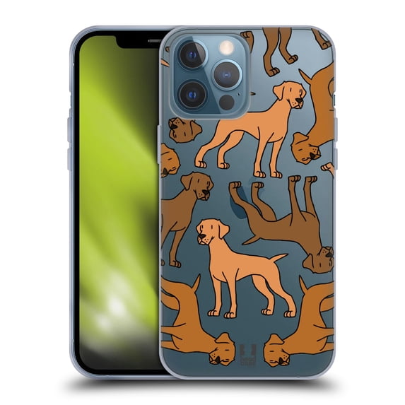 Head Case Designs Dog Breed Patterns 3 Vizslas Soft Gel Case Compatible with Apple iPhone 13 Pro Max