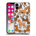 thumbnail image 1 of Head Case Designs Dog Breed Patterns 3 Vizslas Soft Gel Case Compatible with Apple iPhone X / iPhone XS, 1 of 7
