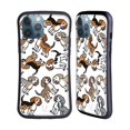 thumbnail image 1 of Head Case Designs Dog Breed Patterns Beagle Hybrid Case Compatible with Apple iPhone 13 Pro Max, 1 of 7