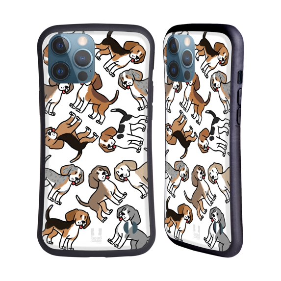 Head Case Designs Dog Breed Patterns Beagle Hybrid Case Compatible with Apple iPhone 13 Pro Max