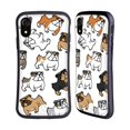 thumbnail image 1 of Head Case Designs Dog Breed Patterns Bulldog Hybrid Case Compatible with Apple iPhone XR, 1 of 7