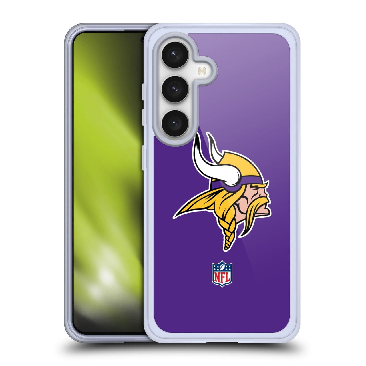 Head Case Designs NFL Minnesota Vikings Logo Plain Soft Gel Case for Samsung Galaxy S24 5G