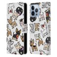 thumbnail image 1 of Head Case Designs Dog Breed Patterns Chihuahua Leather Book Wallet Case Cover Compatible with Apple iPhone 13 Pro Max, 1 of 6