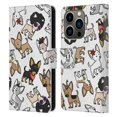 thumbnail image 1 of Head Case Designs Dog Breed Patterns Chihuahua Leather Book Wallet Case Cover Compatible with Apple iPhone 14 Pro, 1 of 6