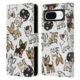 thumbnail image 1 of Head Case Designs Dog Breed Patterns Chihuahua Leather Book Wallet Case Cover Compatible with Google Pixel 8, 1 of 6