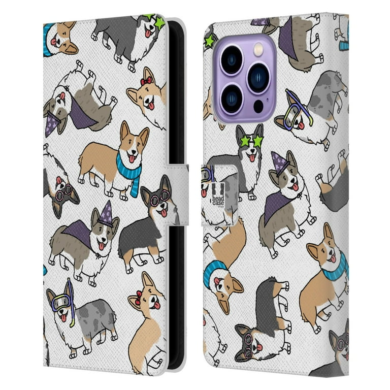 Corgi Phone Case Wallet - Turquoise Corgi Phone Case Wallet - Turquoise