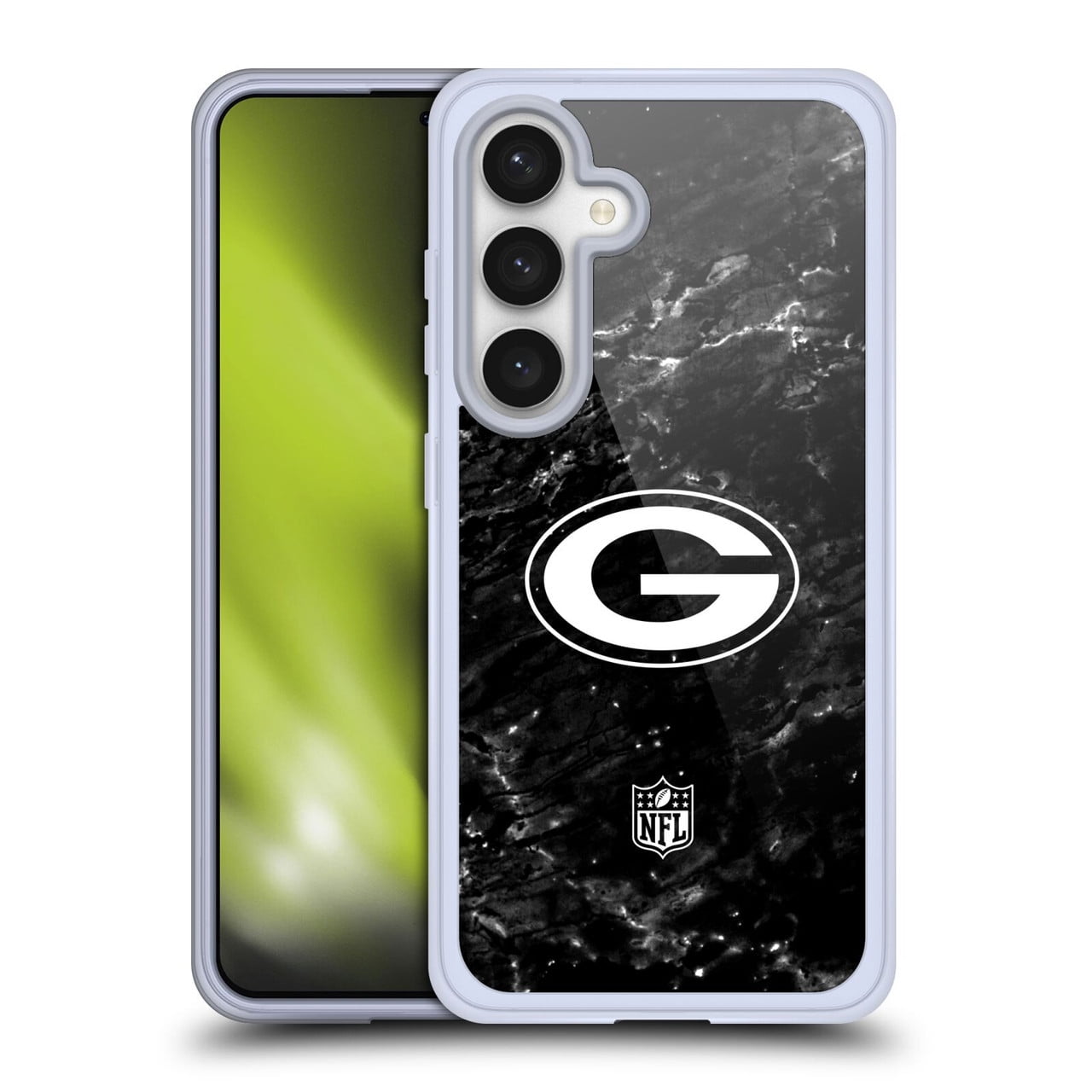 Head Case Designs NFL Green Bay Packers Artwork Marble Soft Gel Case for Samsung Galaxy S24 5G
