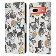 thumbnail image 1 of Head Case Designs Dog Breed Patterns Corgi Leather Book Wallet Case Cover Compatible with Google Pixel 7a, 1 of 6