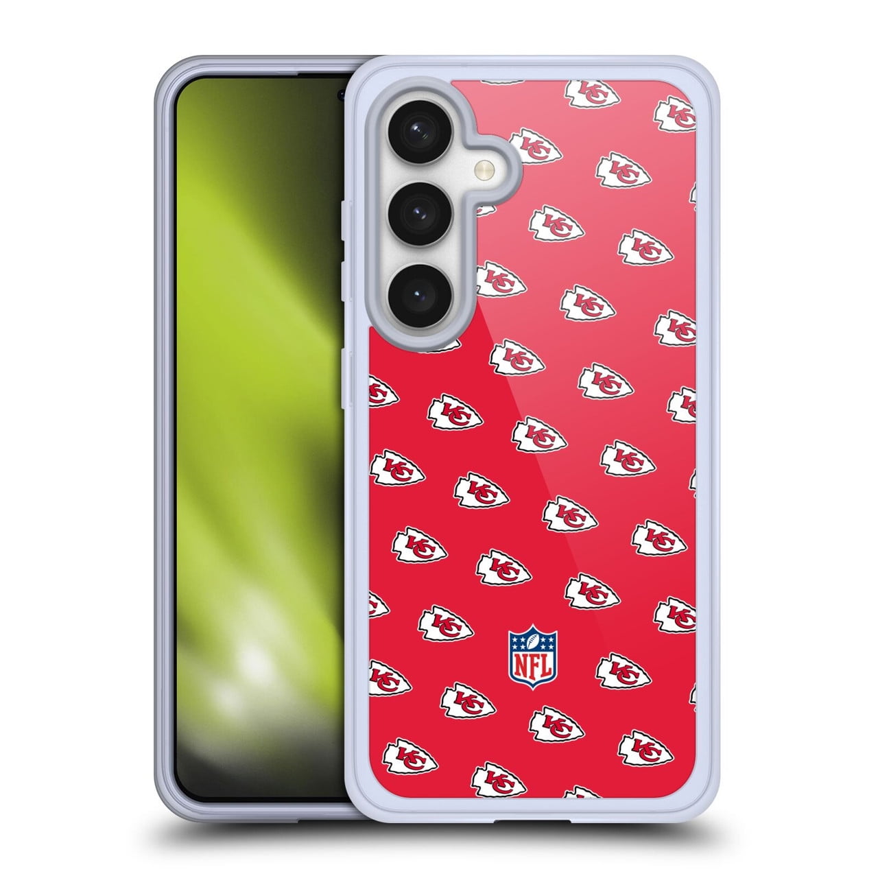 Head Case Designs NFL Kansas City Chiefs Artwork Patterns Soft Gel Case for Samsung Galaxy S24 5G