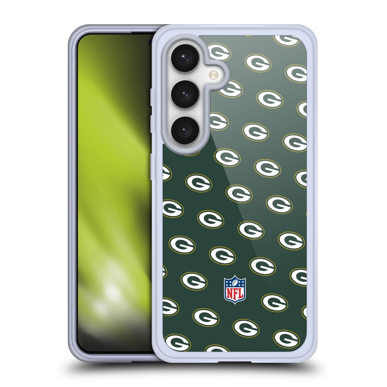 Head Case Designs NFL Green Bay Packers Artwork Patterns Soft Gel Case for Samsung Galaxy S24 5G