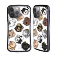thumbnail image 1 of Head Case Designs Dog Breed Patterns Pomeranian Hybrid Case Compatible with Apple iPhone 14 Pro, 1 of 7