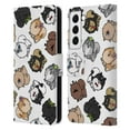 thumbnail image 1 of Head Case Designs Dog Breed Patterns Pomeranian Leather Book Wallet Case Cover Compatible with Samsung Galaxy S22 5G, 1 of 6