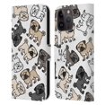 thumbnail image 1 of Head Case Designs Dog Breed Patterns Pug Leather Book Wallet Case Cover Compatible with Apple iPhone 15 Pro Max, 1 of 6