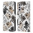 thumbnail image 1 of Head Case Designs Dog Breed Patterns Pug Leather Book Wallet Case Cover Compatible with Samsung Galaxy S21 5G, 1 of 6