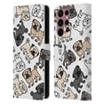 thumbnail image 1 of Head Case Designs Dog Breed Patterns Pug Leather Book Wallet Case Cover Compatible with Samsung Galaxy S22 Ultra 5G, 1 of 6