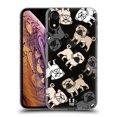 thumbnail image 1 of Head Case Designs Dog Breed Patterns Pug Soft Gel Case Compatible with Apple iPhone XR, 1 of 7