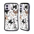 thumbnail image 1 of Head Case Designs Dog Breed Patterns Siberian Husky Hybrid Case Compatible with Apple iPhone 11, 1 of 7