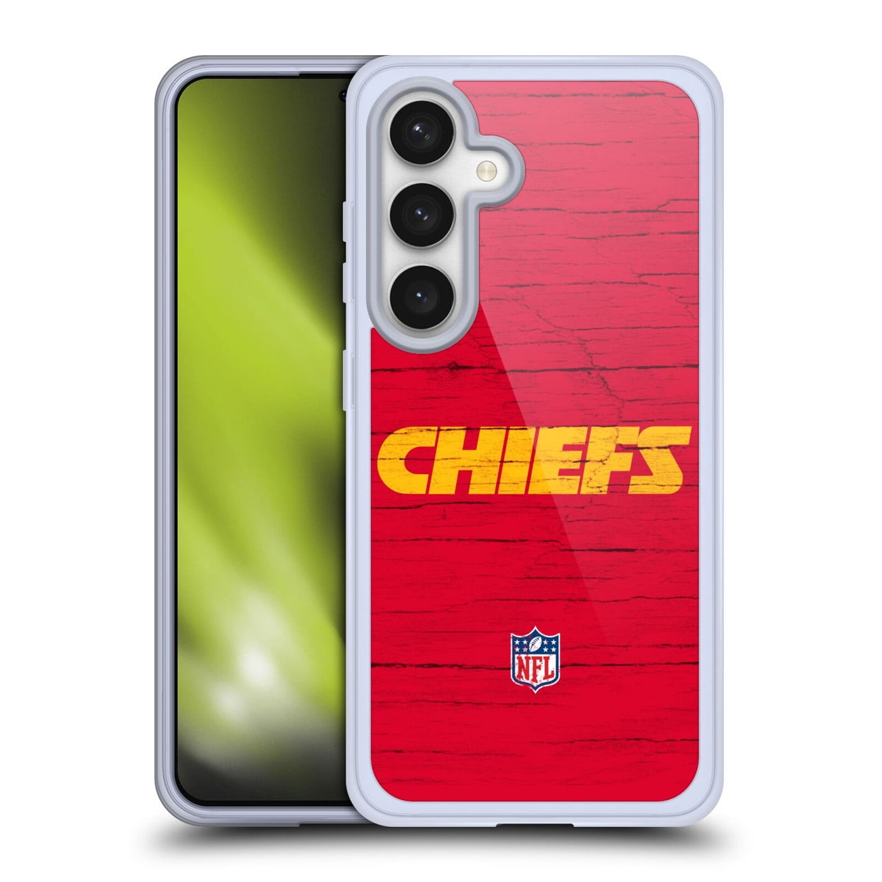 Head Case Designs NFL Kansas City Chiefs Logo Distressed Look Soft Gel Case for Samsung Galaxy S24 5G