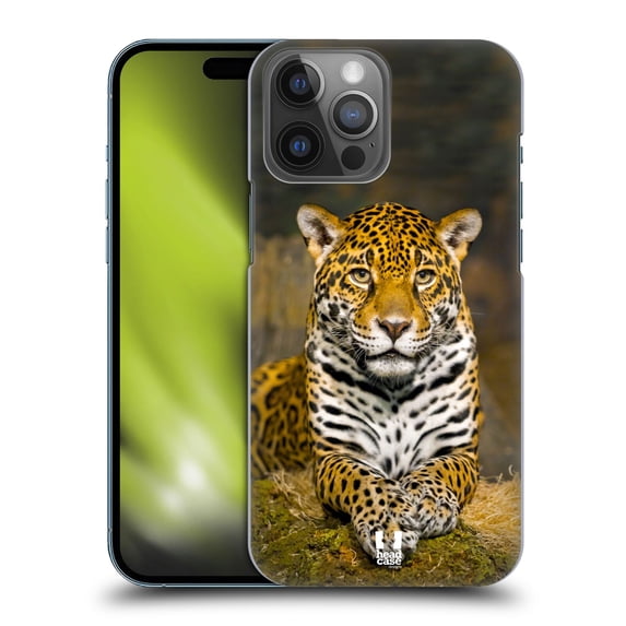 Head Case Designs Famous Animals Adult Female Jaguar Hard Back Case Compatible with Apple iPhone 14 Pro Max