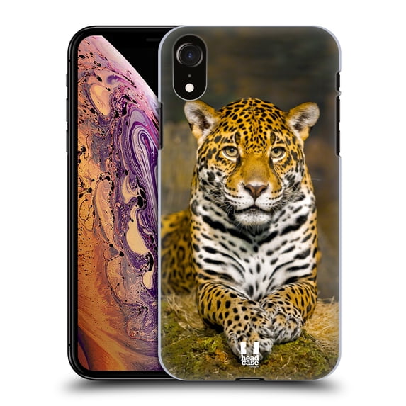 Head Case Designs Famous Animals Adult Female Jaguar Hard Back Case Compatible with Apple iPhone XR