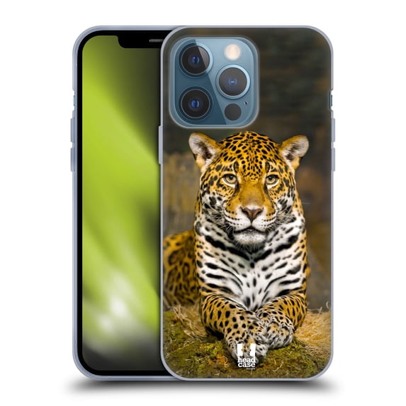 Head Case Designs Famous Animals Adult Female Jaguar Soft Gel Case Compatible with Apple iPhone 13 Pro