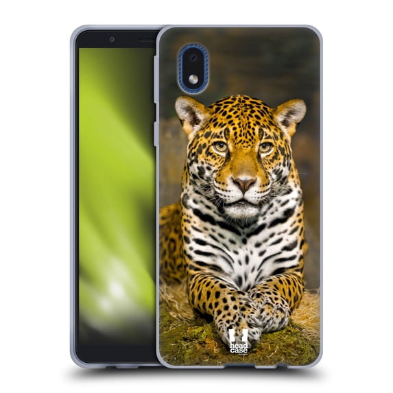 Head Case Designs Famous Animals Adult Female Jaguar Soft Gel Case Compatible with Samsung Galaxy A01 Core (2020)