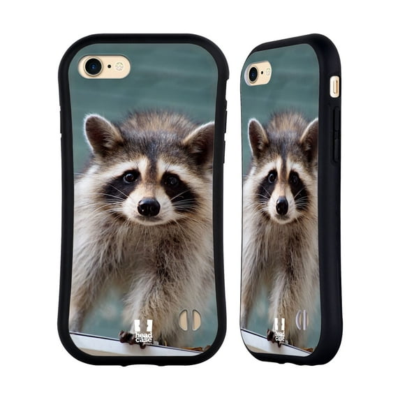 Head Case Designs Famous Animals Baby Raccoon Hybrid Case Compatible with Apple iPhone 7 / 8 / SE 2020 & 2022