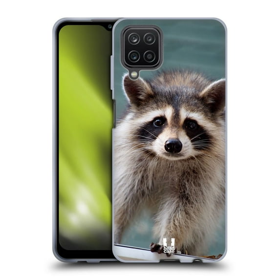 Head Case Designs Famous Animals Baby Raccoon Soft Gel Case Compatible with Samsung Galaxy A12 (2020)