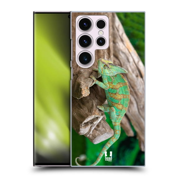 Head Case Designs Famous Animals Chameleon Hard Back Case Compatible with Samsung Galaxy S23 Ultra 5G