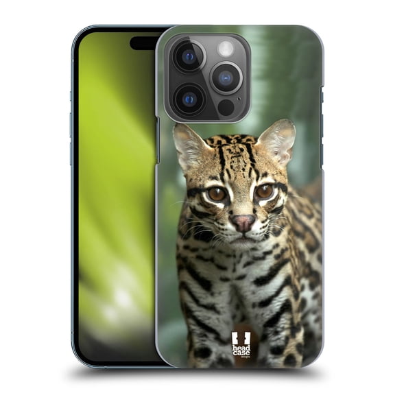 Head Case Designs Famous Animals Closeup Of An Ocelot Hard Back Case Compatible with Apple iPhone 14 Pro